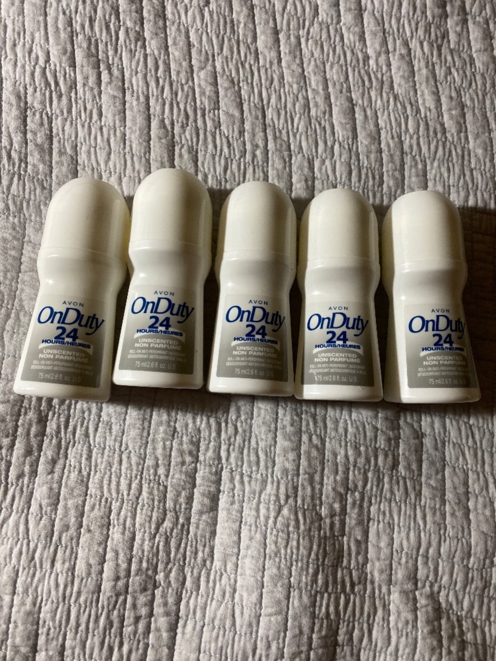 Avon 24 hour unscented roll on deodorant